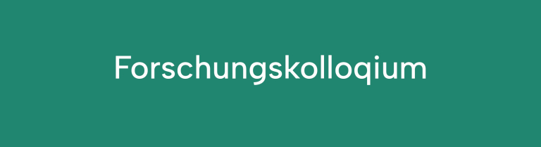 Forschungskolloqium