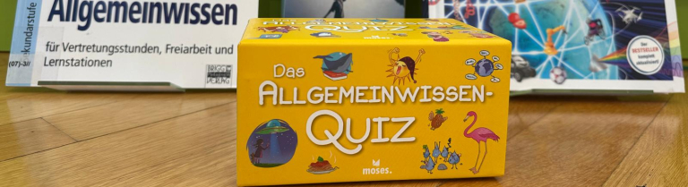 Vier Medien zum Allgemein- und Alltagswissen