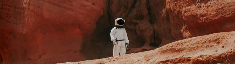 Astronaut auf dem Mars