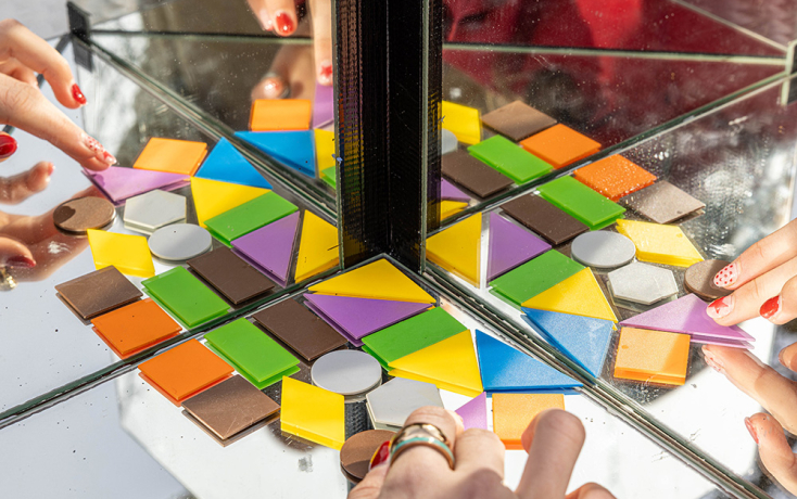 Experiment mit Spiegelung