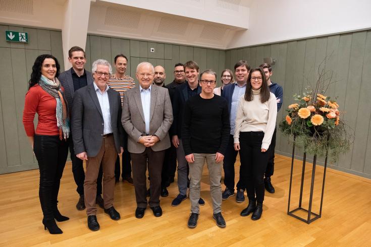 Projektpartner GGK SG, PHSG und Festland AG feiern gemeinsam anlässlich der Vernissage www.sozialgeschichte.ch am 20. November 2019.