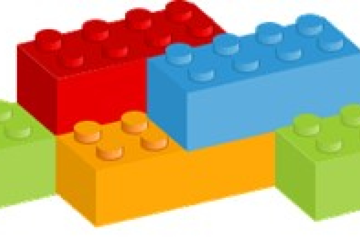 Bild mit Legosteinen