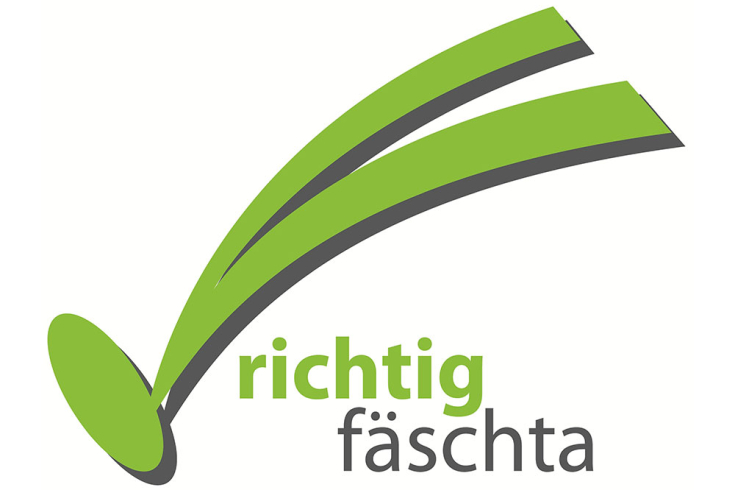 Logo richtig fäschta (nachhaltiges Feiern)