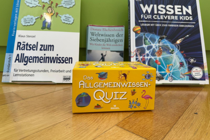 Vier Medien zum Allgemein- und Alltagswissen