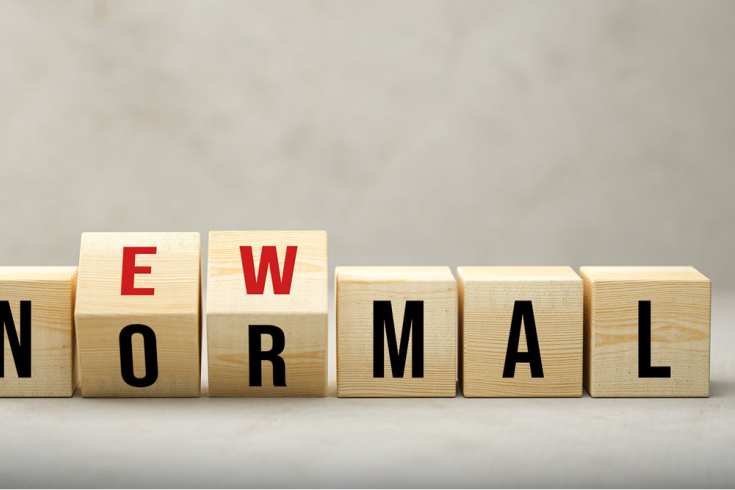 Holzwürfel mit den Buchstaben «New Normal» als Symbol für den CAS New Work in der Bildung des IDIB