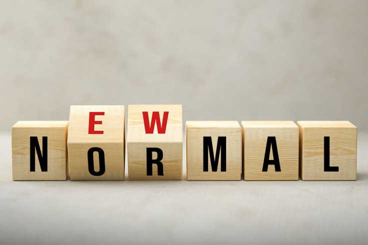 Holzwürfel mit den Buchstaben «New Normal» als Symbol für den CAS New Work in der Bildung des IDIB